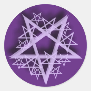 purple pentagram stickers