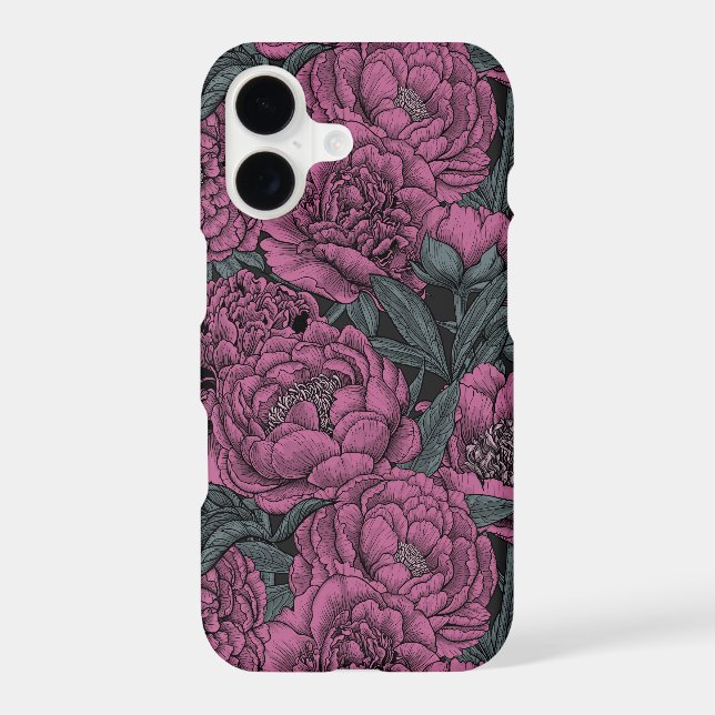 Purple peony flowers (Back)