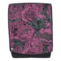 Purple peony flowers