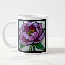 Purple Peony Stained 