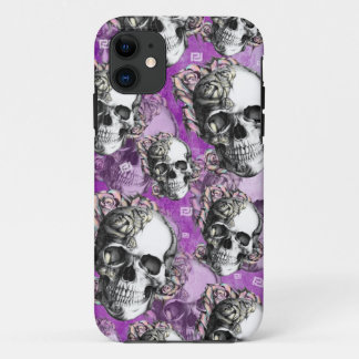 Purple people eater. Skull and roses I phone case. Case-Mate iPhone Case