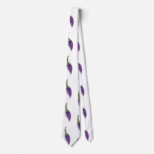 Purple Peppers Tie