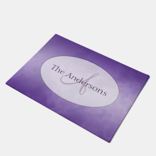 Purple Personalised 18x24 Doormat
