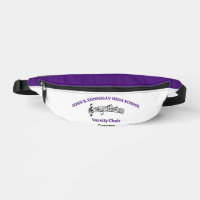 Purple Personalised Choir Singer Music Notes