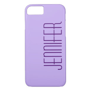 Purple, Personalised Jumbo Name, Minimalist Case-Mate iPhone Case