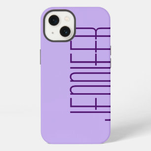 Purple, Personalised Jumbo Name, Sturdy iPhone 13 Case
