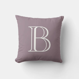Purple Personalised Letter Monogram Initial Cushion