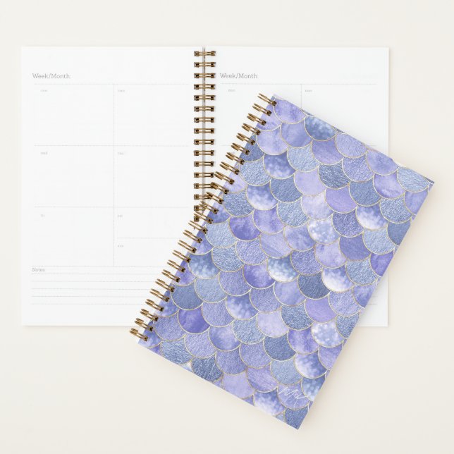 Purple Personalised Mermaid Yearly Planner (Display)