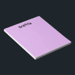 Purple Personalised Notepad<br><div class="desc">Purple Personalised Notepad makes a great gift or stocking stuffer! This will look great on any desk! Comes in your choice of two sizes.</div>