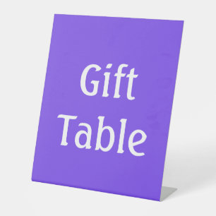 Purple Personalised Pedestal Sign