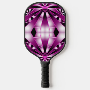 Purple Perspective Gradient Colour Filled Drawing Pickleball Paddle
