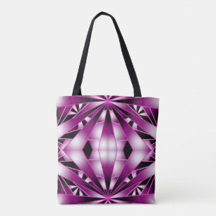 Purple Perspective Gradient Colour Filled Drawing  Tote Bag
