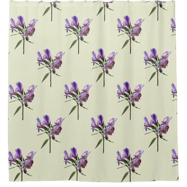 Purple Peruvian Lily Shower Curtain (Front)