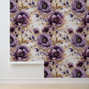 Purple Petal Serenity Peel And Stick Wallpaper
