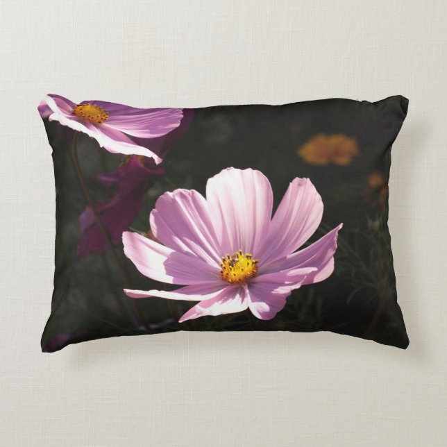 PURPLE PETALED FLOWER DECORATIVE CUSHION (Front)