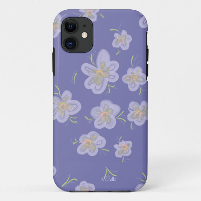 Purple Petals Case-Mate iPhone Case (Back)