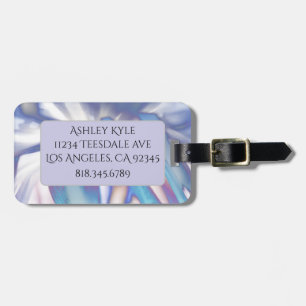 Purple Petals Luggage Tag