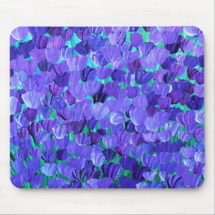 Purple Petals Mouse Pad