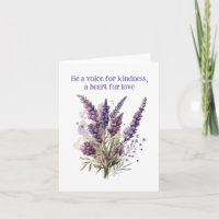 Purple Petals of Love: Quote Blank Floral