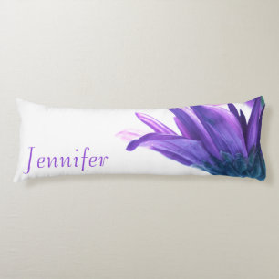 Purple Petals Personalised Body Pillow