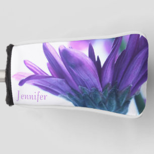 Purple Petals Personalised Putter Cover