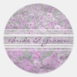 Purple Petunia Elegant Stickers