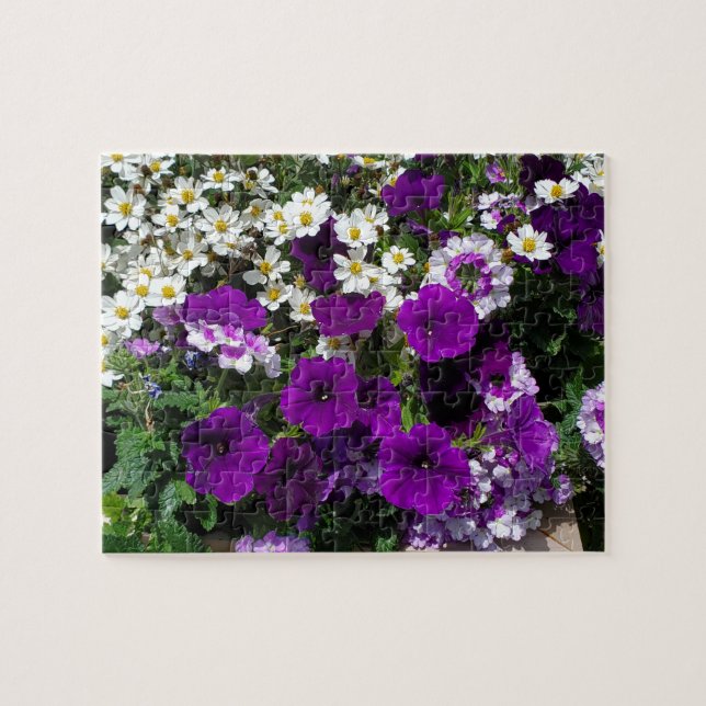 Purple petunia  jigsaw puzzle (Horizontal)