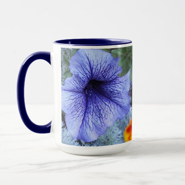 Purple Petunia Mug (Left)