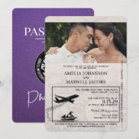 Purple Philippines Passport Wedding