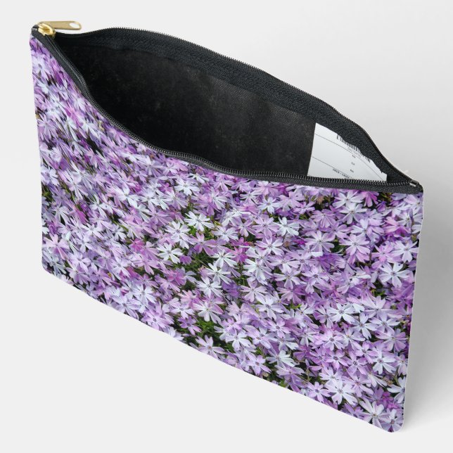 Purple Phlox Garden Accessory Pouch (Open)
