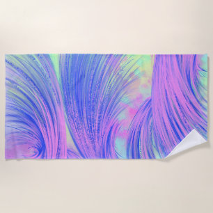 Purple Phoenix Beach Towel