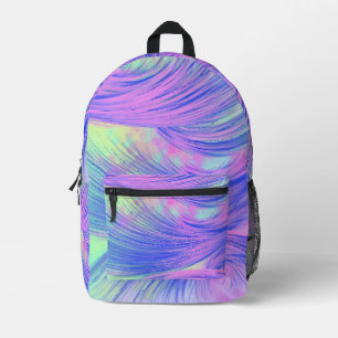 Purple Phoenix Printed Backpack