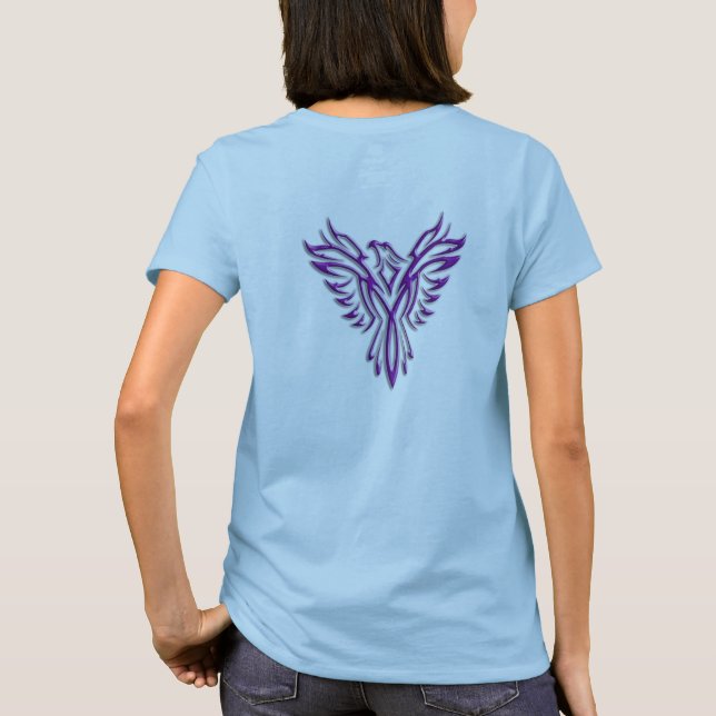 Purple Phoenix Rising T-Shirt (Back)