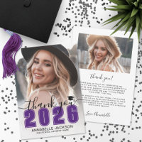 Purple Photo Graduation