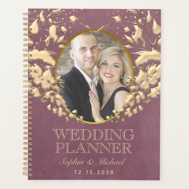 Purple Photo Wedding Planner (Front)
