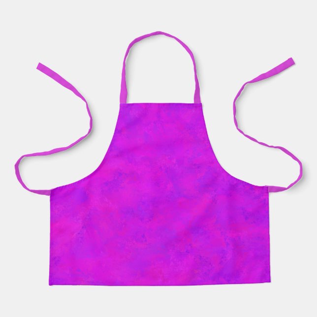 Purple Pink Abstract Pattern Apron (Front)