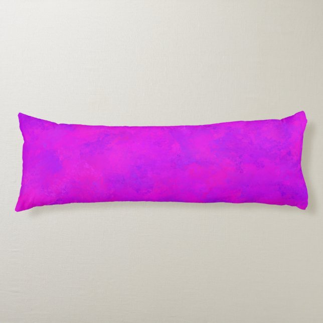 Purple Pink Abstract Pattern Body Cushion (Front)