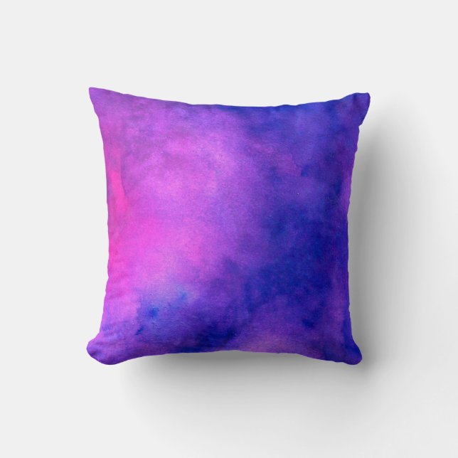 Purple Pink Abstract Texture Cushion (Front)
