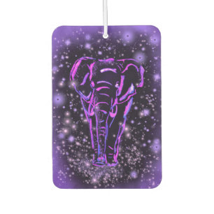 Purple Pink Air Freshener Elephant Starry Night