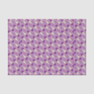 Purple Pink And Cream Fractal Daisies Tissue Paper