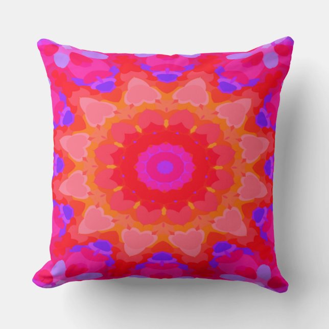 Purple, Pink and Orange Cushion (Front)