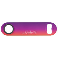 Purple, pink and orange gradient ombre