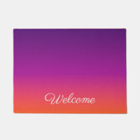 Purple, pink and orange gradient ombre