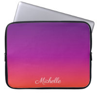 Purple, pink and orange gradient ombre