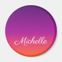 Purple, pink and orange gradient ombre