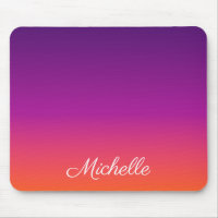 Purple, pink and orange gradient ombre