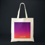 Purple, pink and orange gradient ombre tote bag<br><div class="desc">Purple,  pink and orange gradient ombre</div>