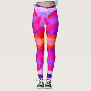 Purple, Pink and Orange Leggings