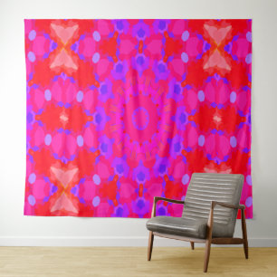 Purple, Pink and Orange Mandala Tapestry