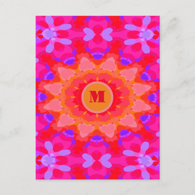 Purple, Pink and Orange  Postcard (Front)